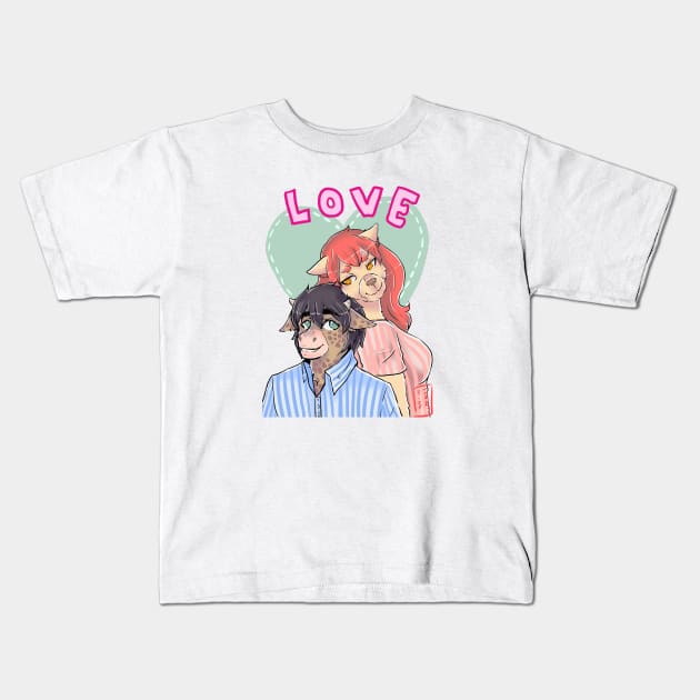 love furry Kids T-Shirt by tizy